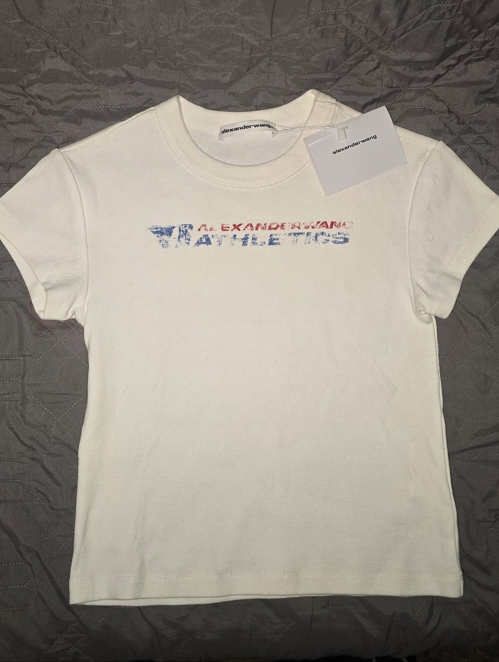 Alexander Wang Athletics Logo Graphic Baby Tee
